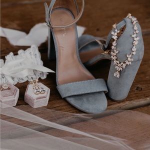 Light Blue Block Heels